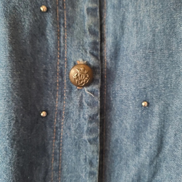 Vintage Mirage Denim Shirts Women's One size Embellished - Picture 4 of 12